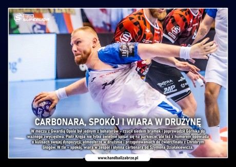 Carbonara, spokój i wiara w drużynę. Piotr o formie Górnika przed play-offami