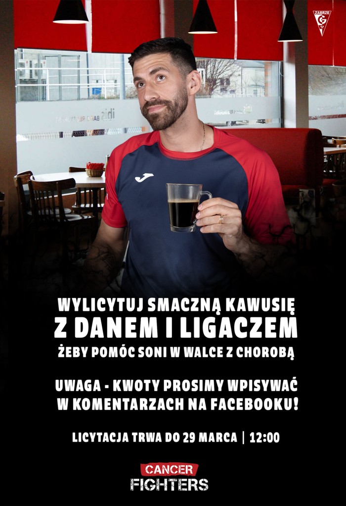 Wylicytuj smaczną kawusię z Górnikiem Zabrze!