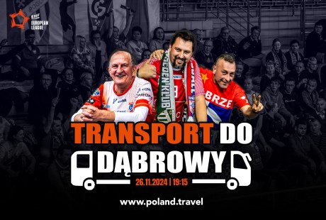 Autobus na mecz Ligi Europejskiej w Dąbrowie Górniczej